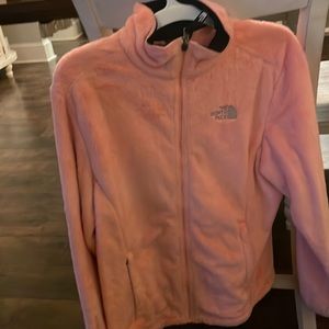 The North Face Womens fleece jacket- rare color- light peach